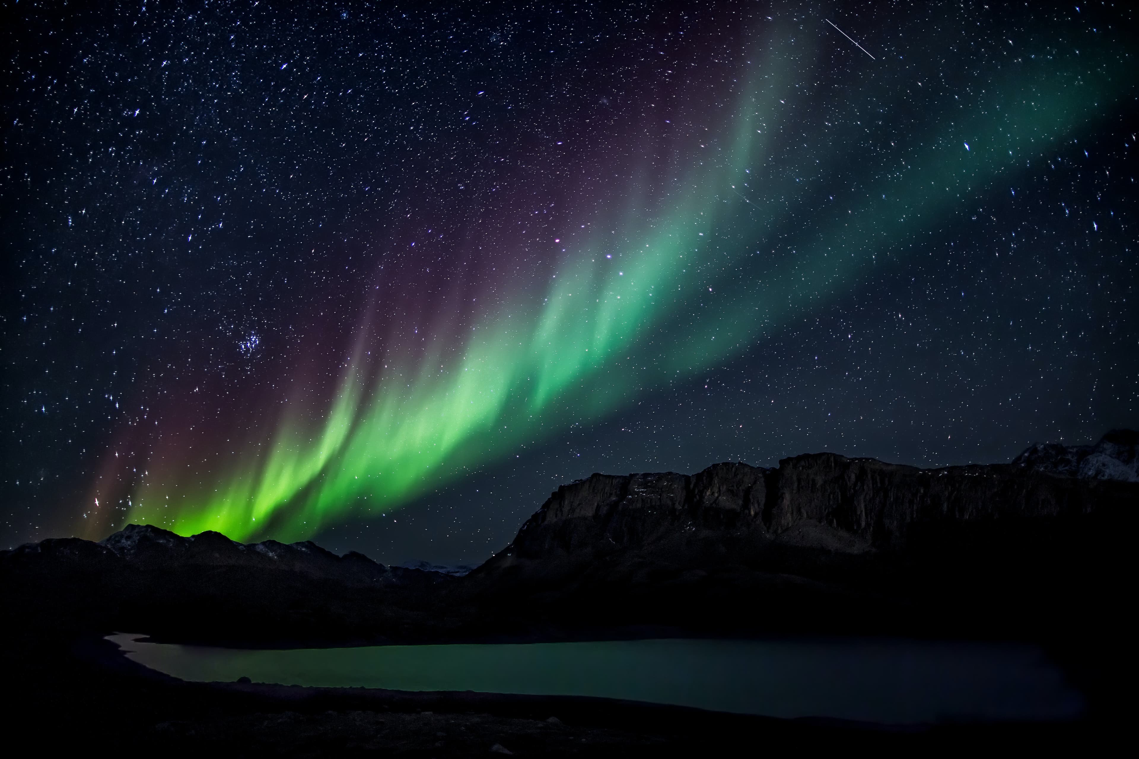 Aurora boreal sobre las Islas Lofoten